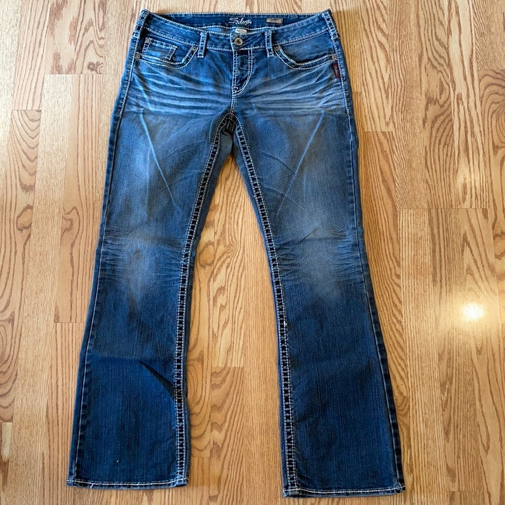 Silver Aiko jeans Size 33x33
